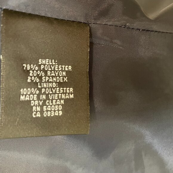 KASPER NAVY SUIT WITH SHEATH DRESS AND JACKET, SIZE 12 - Picture 12 of 13